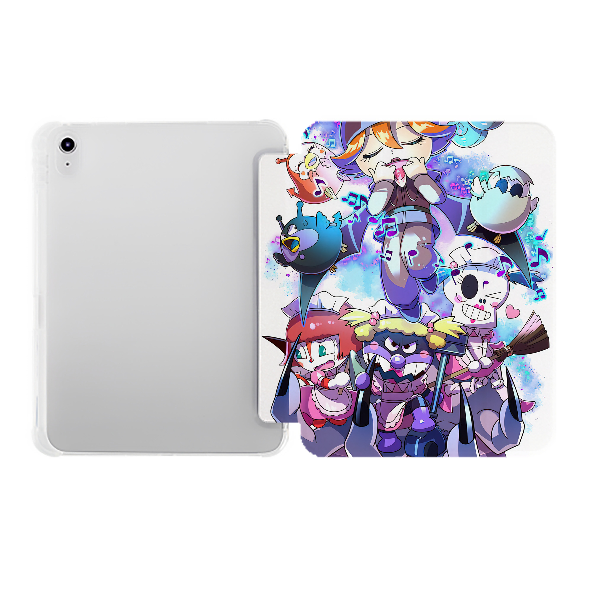 （画像用） アンパンマン Anpanman IPad ケース ペン収納付き 三つ折りスタンド PUレザー×シリコン 対応機種9.5/10.5/10.9インチ